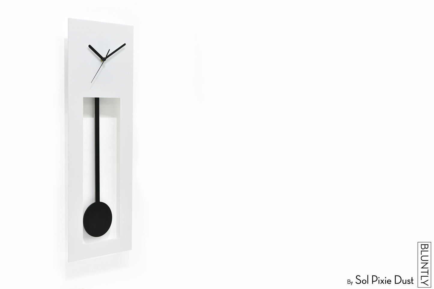 Bluntly Acrylic Grandfather Pendulum - Wall Clock / Table Clock