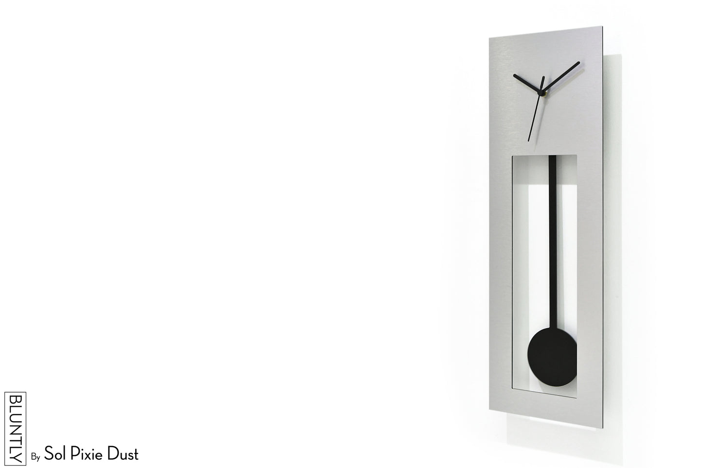 Bluntly Alucobond Grandfather Pendulum - Wall Clock / Table Clock