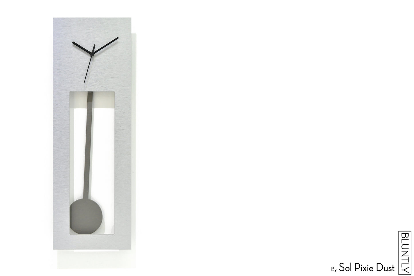 Bluntly Alucobond Grandfather Pendulum - Wall Clock / Table Clock