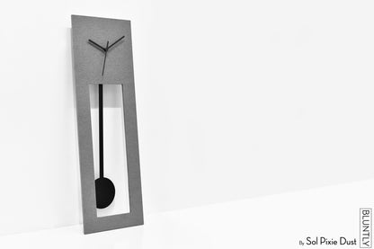 Bluntly Concrete Grandfather Pendulum - Wall Clock / Table Clock