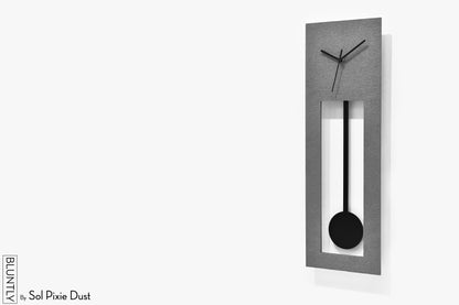 Bluntly Concrete Grandfather Pendulum - Wall Clock / Table Clock