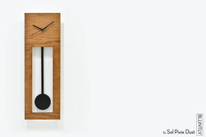 Bluntly Plywood Grandfather Pendulum - Wall Clock / Table Clock