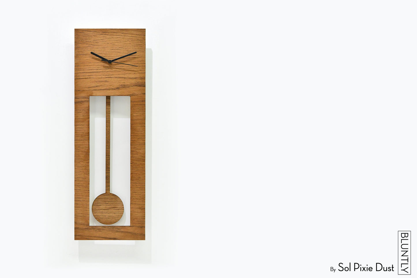 Bluntly Plywood Grandfather Pendulum - Wall Clock / Table Clock
