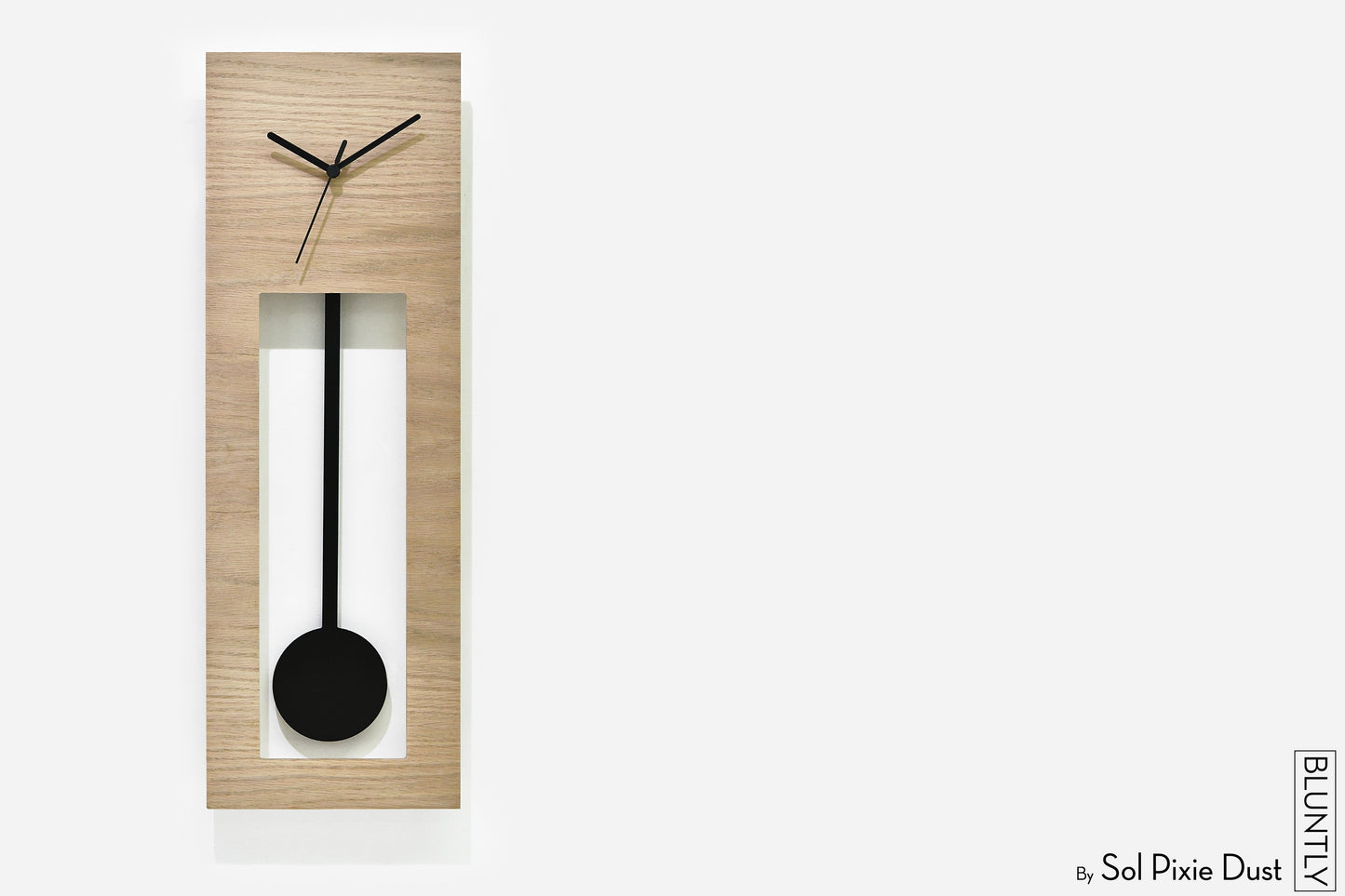 Bluntly Plywood Grandfather Pendulum - Wall Clock / Table Clock