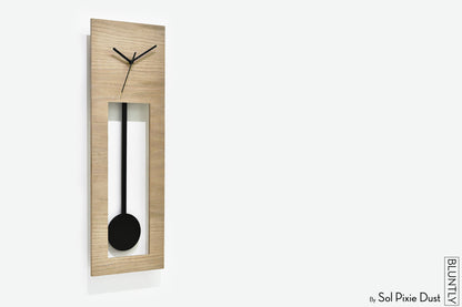 Bluntly Plywood Grandfather Pendulum - Wall Clock / Table Clock