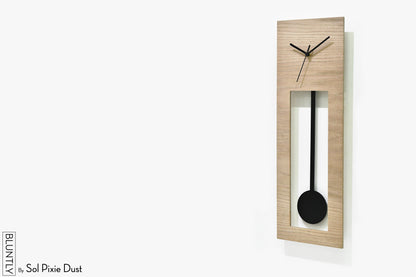 Bluntly Plywood Grandfather Pendulum - Wall Clock / Table Clock