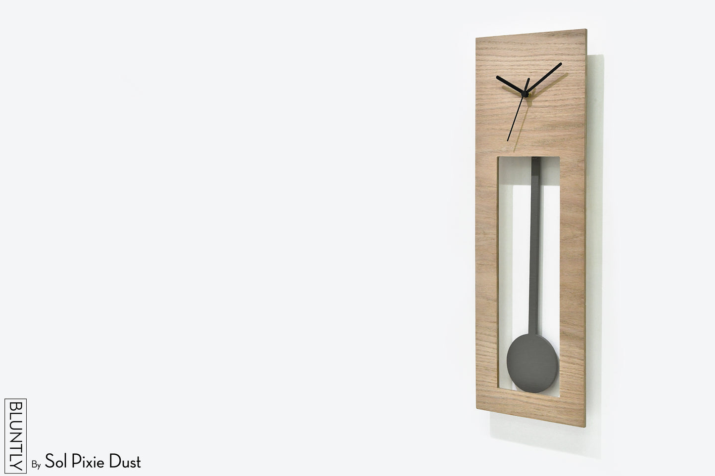 Bluntly Plywood Grandfather Pendulum - Wall Clock / Table Clock