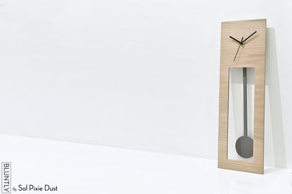 Bluntly Plywood Grandfather Pendulum - Wall Clock / Table Clock