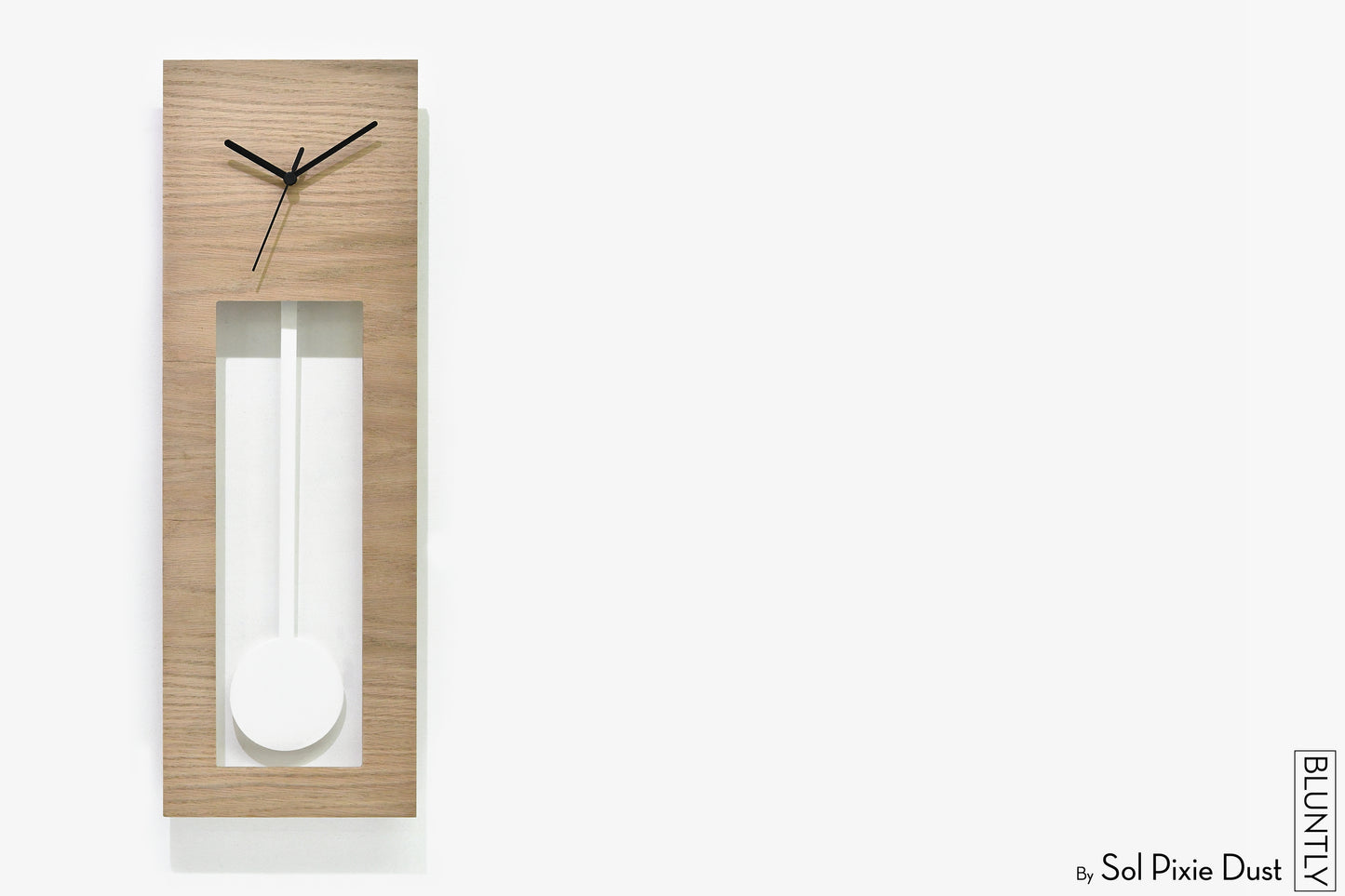 Bluntly Plywood Grandfather Pendulum - Wall Clock / Table Clock