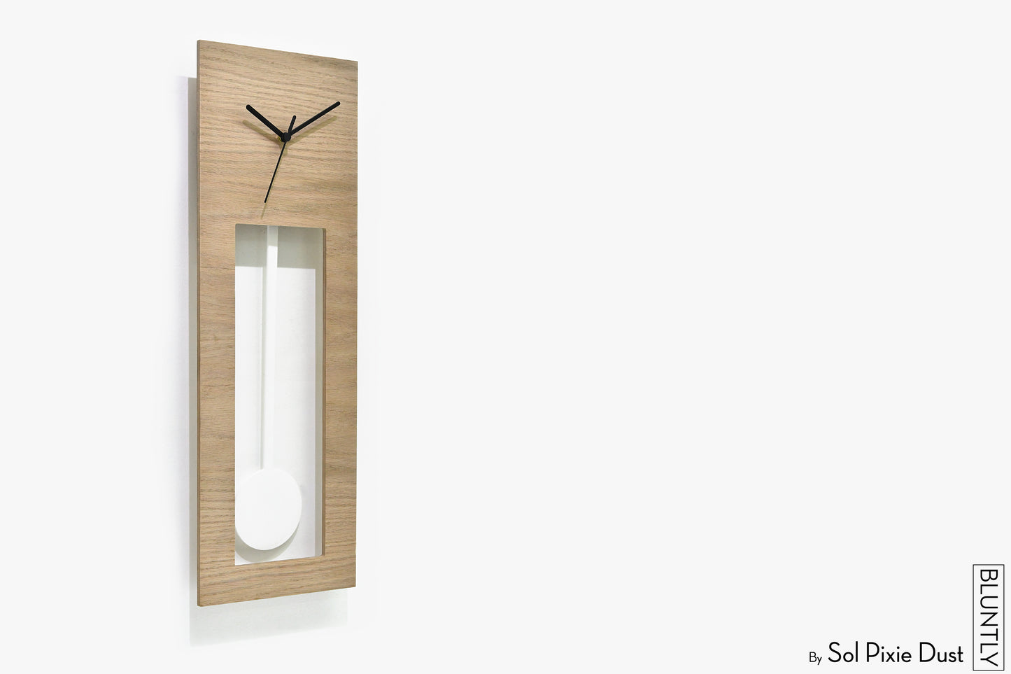 Bluntly Plywood Grandfather Pendulum - Wall Clock / Table Clock