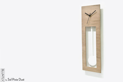 Bluntly Plywood Grandfather Pendulum - Wall Clock / Table Clock