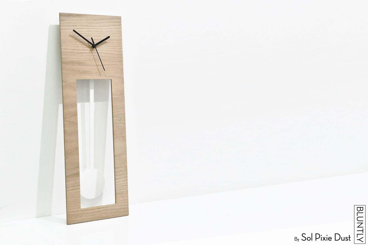 Bluntly Plywood Grandfather Pendulum - Wall Clock / Table Clock