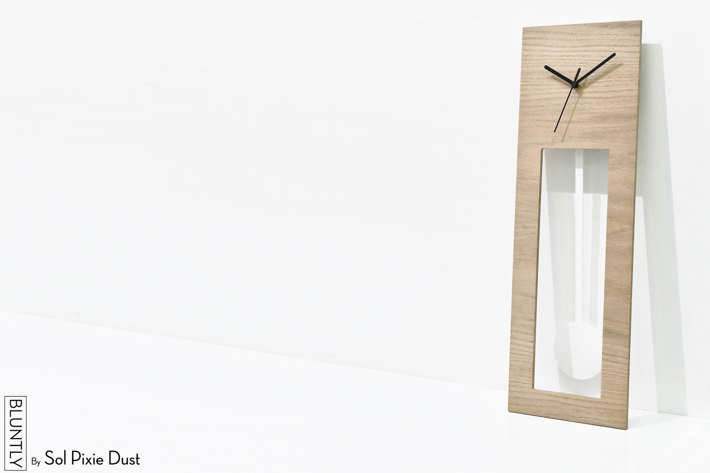 Bluntly Plywood Grandfather Pendulum - Wall Clock / Table Clock