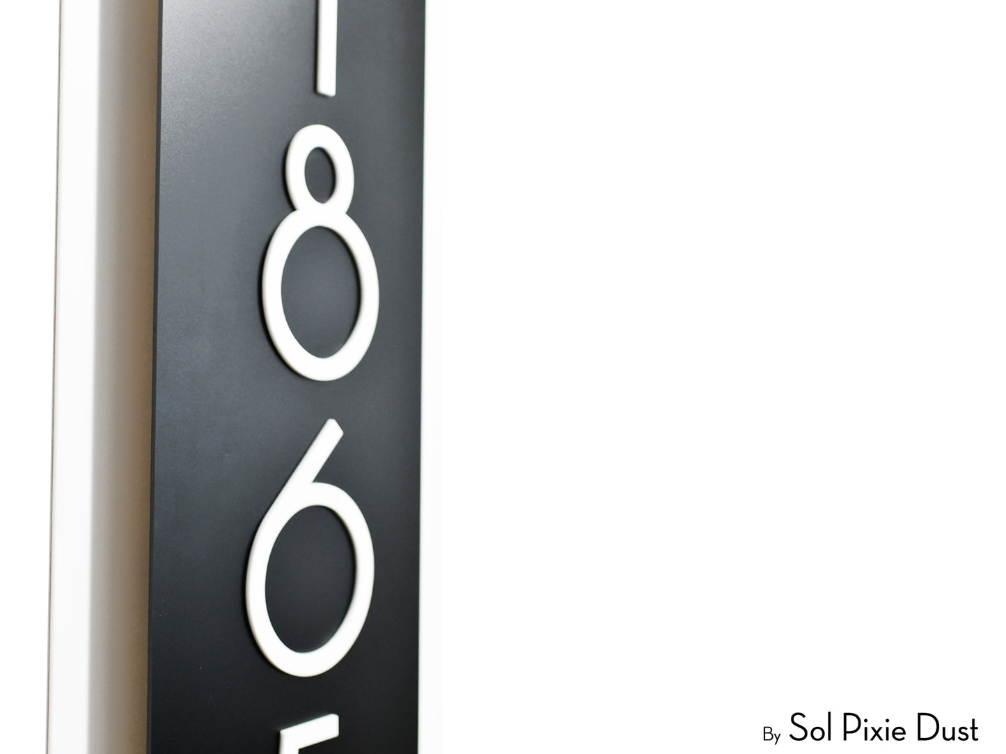 Boho Arch Plaque with Acrylic House Number Sign