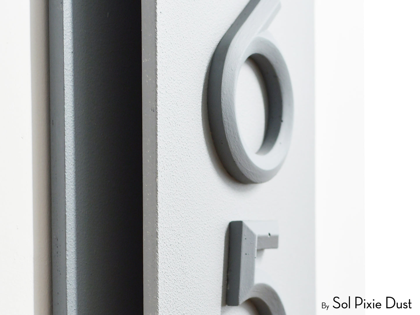 Boho Arch Plaque with 3D House Number Sign