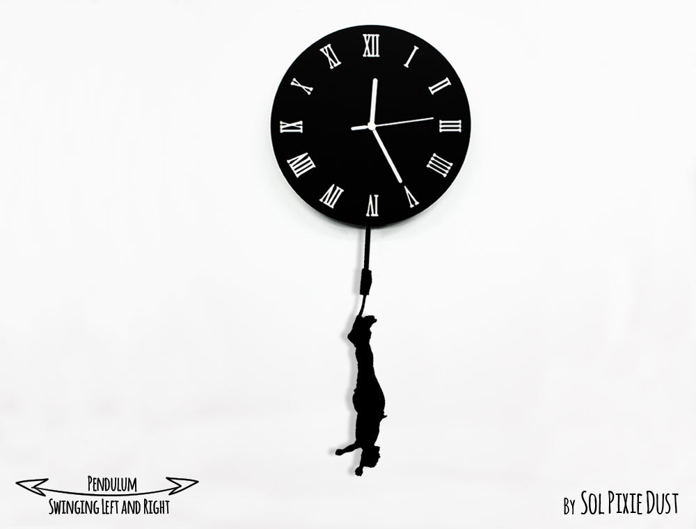 Circus Acrobats on The Moon - Pendulum Wall Clock