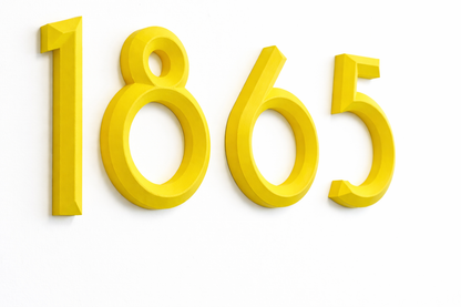 Minimal 3D House Numbers – Modern House Numbers