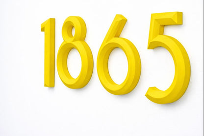Minimal 3D House Numbers – Modern House Numbers