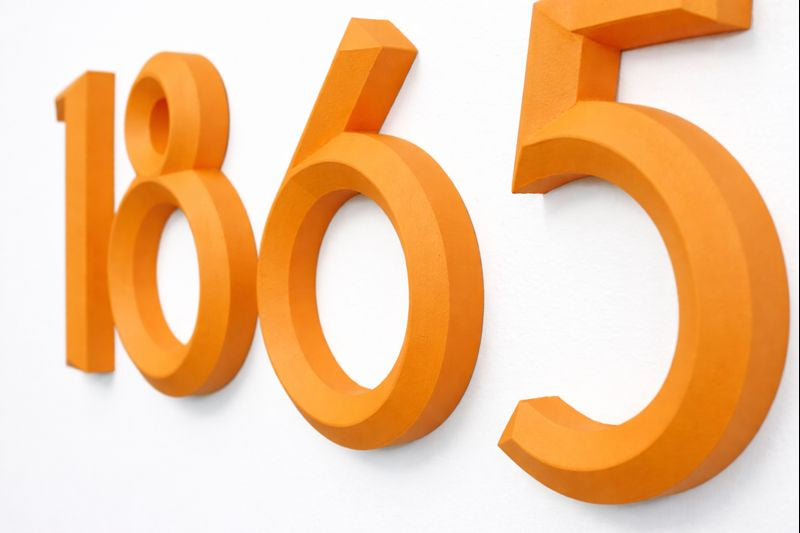 Minimal 3D House Numbers – Modern House Numbers