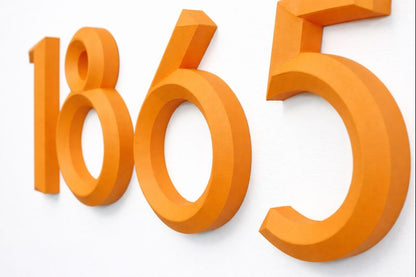 Minimal 3D House Numbers – Modern House Numbers