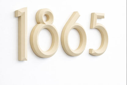 Minimal 3D House Numbers – Modern House Numbers