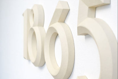 Minimal 3D House Numbers – Modern House Numbers