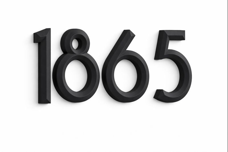 Minimal 3D House Numbers – Modern House Numbers