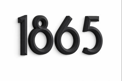 Minimal 3D House Numbers – Modern House Numbers