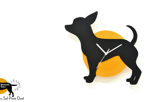 Chihuahua Wagging Tail Wall Clock