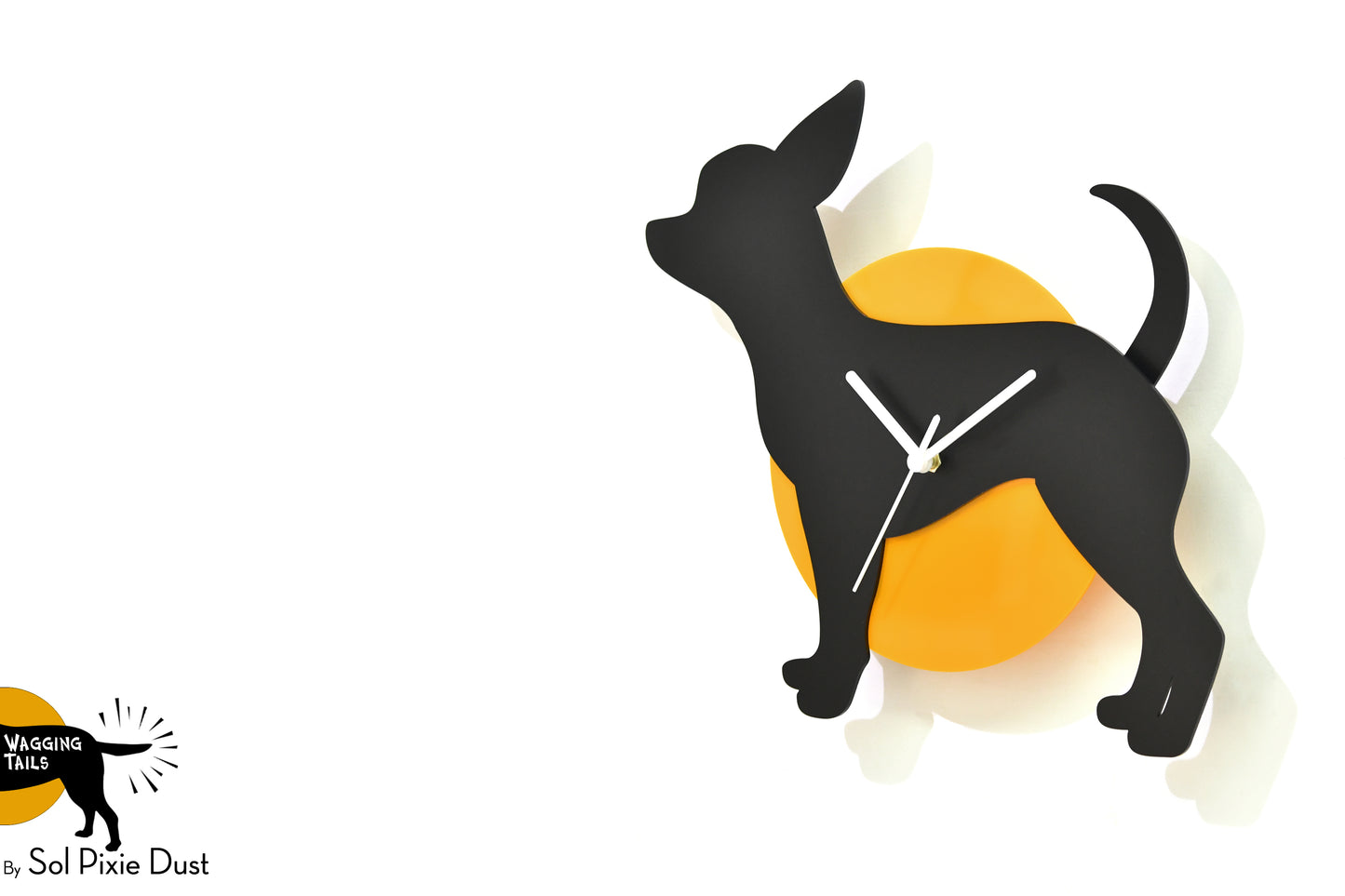 Chihuahua Wagging Tail Wall Clock