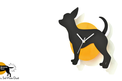 Chihuahua Wagging Tail Wall Clock