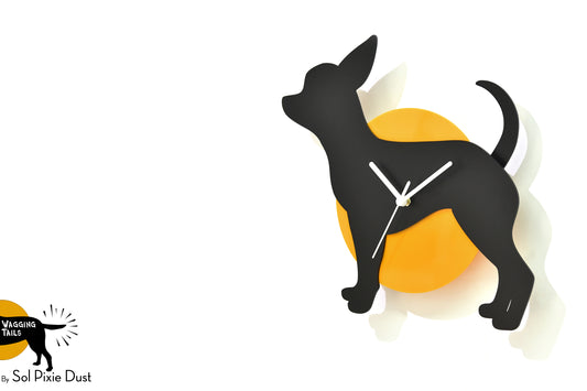 Chihuahua Wagging Tail Wall Clock