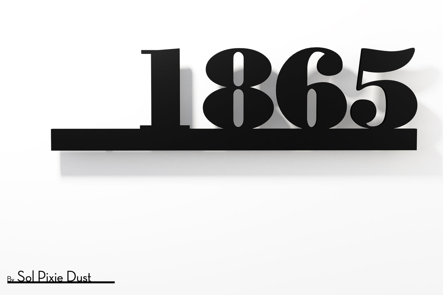 Underline House Numbers - LED Sign ( Font Options )