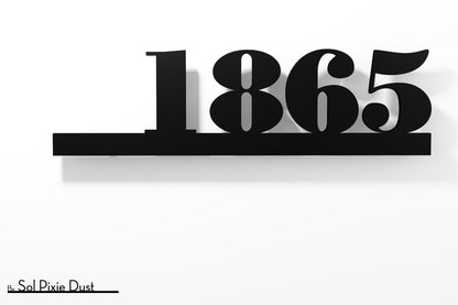 Underline House Numbers - LED Sign ( Font Options )