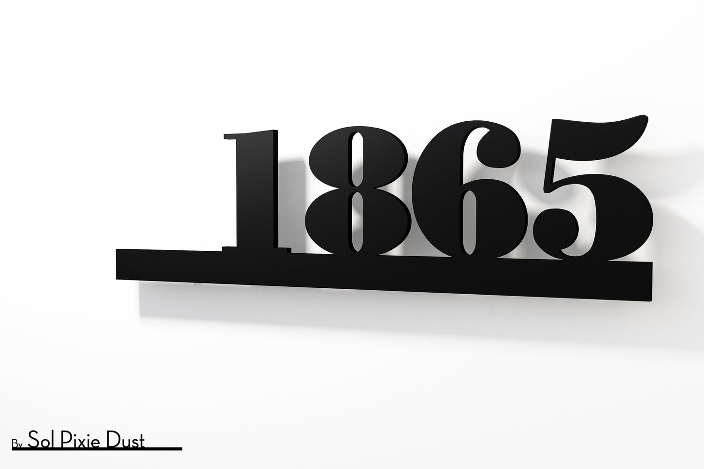 Underline House Numbers - LED Sign ( Font Options )