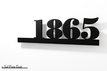 Underline House Numbers - LED Sign ( Font Options )