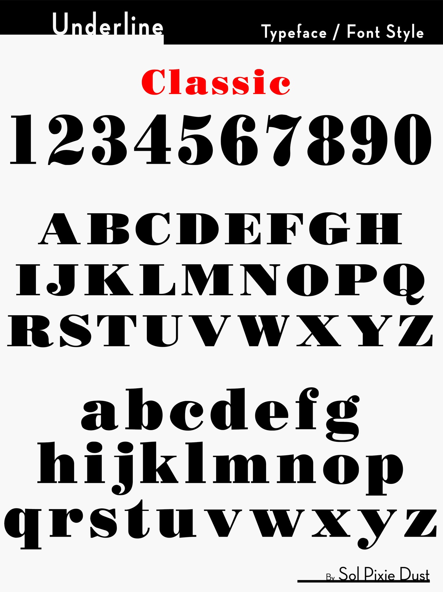 Underline House Numbers - LED Sign ( Font Options )