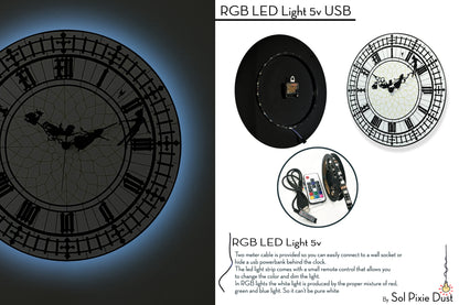 Reverse Wall Clocks