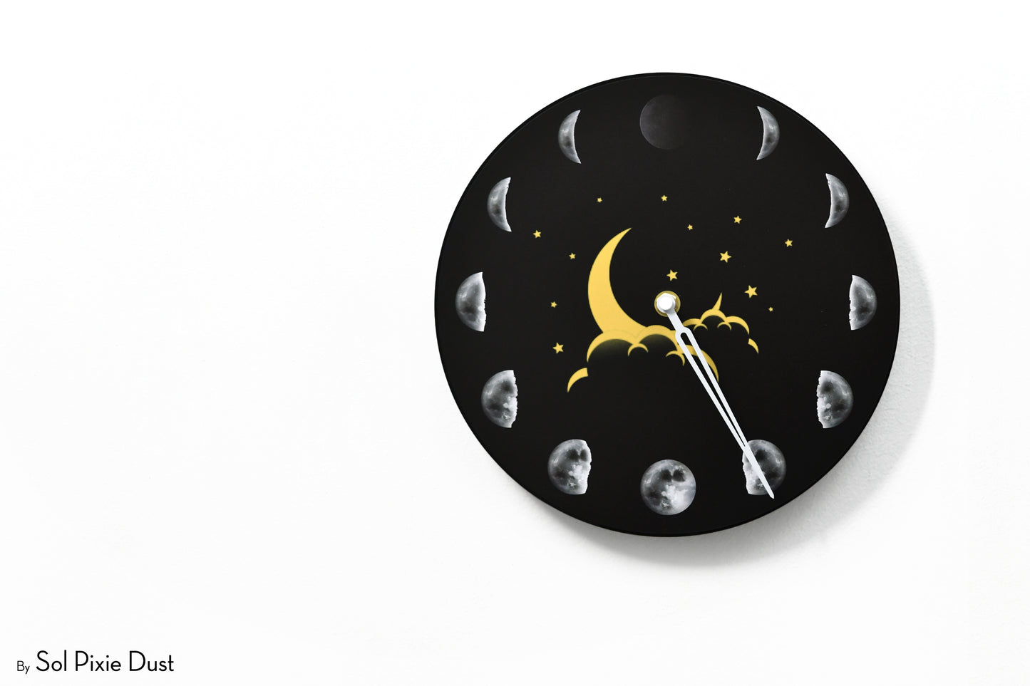 Moon Phase Wall Clock - Lunar Cycle