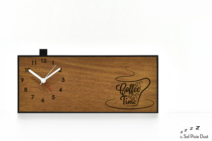 Alarm Clocks - Laser Engraved No Ticking - Table Desk Clock