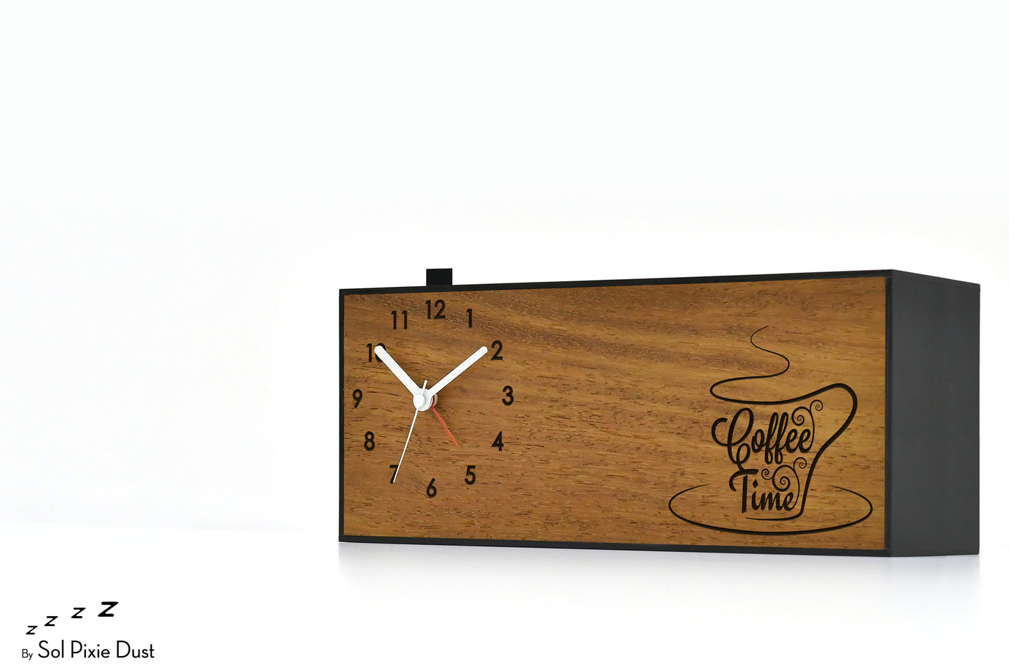 Alarm Clocks - Laser Engraved No Ticking - Table Desk Clock