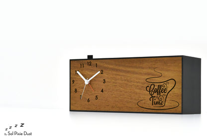 Alarm Clocks - Laser Engraved No Ticking - Table Desk Clock