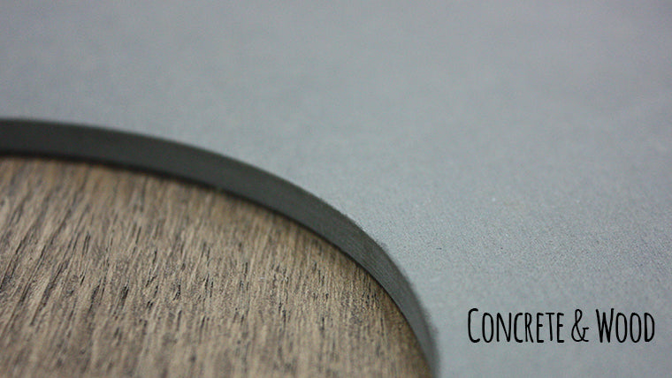 Square Concrete Wall Clocks Designs with Acrylic