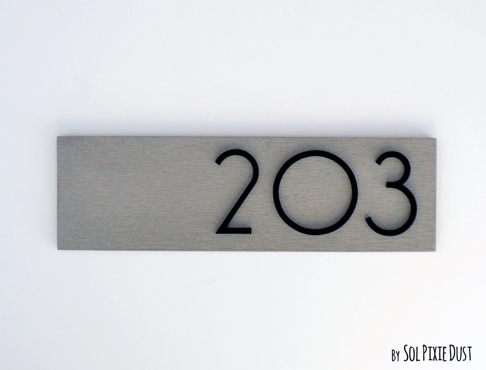 Concrete Address Plaque - Signs