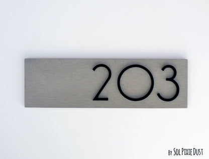 Concrete Address Plaque - Signs