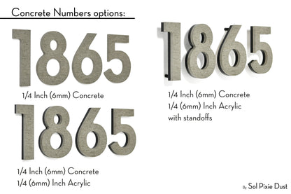 Modern House Numbers – Acrylic & Alucobond (ACP)