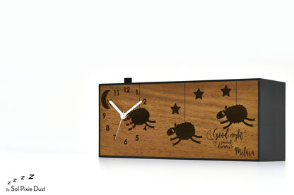 Alarm Clocks - Laser Engraved No Ticking - Table Desk Clock