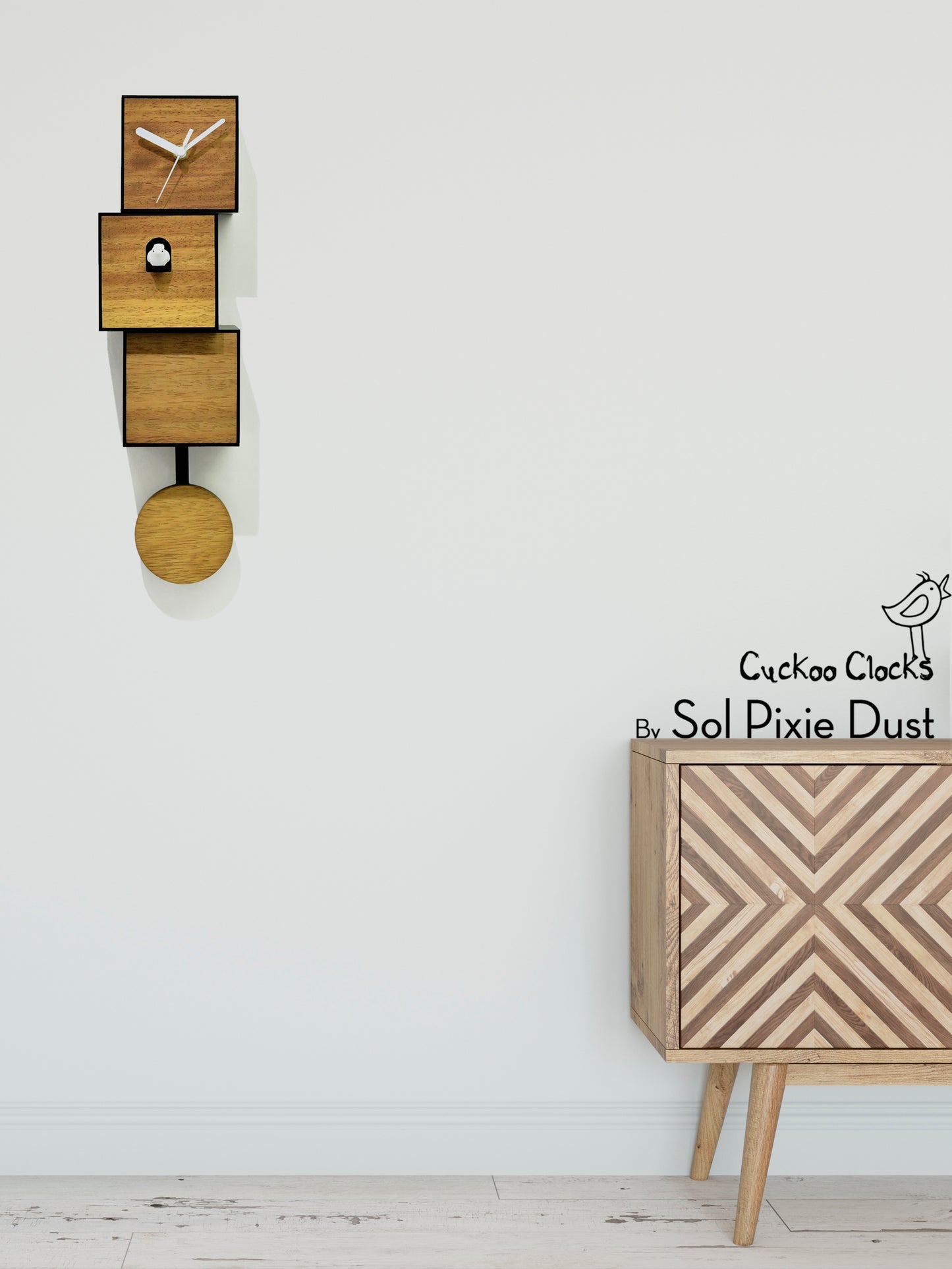 Cuckoo Clock City Three Story - Modern Cuckoo Bird Clock