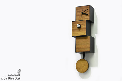 Cuckoo Clock City Three Story - Modern Cuckoo Bird Clock