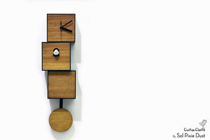 Cuckoo Clock City Three Story - Modern Cuckoo Bird Clock